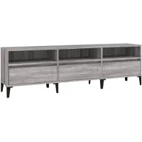 vidaXL Armoire TV Gris Sonoma 150x30x44,5 cm Bois composite