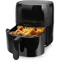 Emerio Airfryer XL AF-129329.3 - 5L - 80ºC à 200ºC - 12 programmes de cuisson - Écran digital - Minuteur - Fenêtre d’observation
