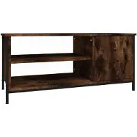 vidaXL Armoire TV chêne fumé 100x40x45 cm Bois composite