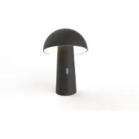 Newgarden Shitake - lampe de table - Ø16,5 x 25,5 cm - 7,5W LED inclus - IP44 - noir