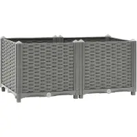 vidaXL Lit surélevé 80x40x38 cm Polypropylène