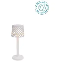 New Garden Gretita - lampe de table d'extérieur à piles - Ø11,7 x 31 cm - 1W LED inclus - IP44 - blanc
