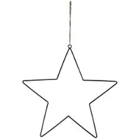 Naturel Collections Natural Collections Pendentif en fil métallique en forme d'étoile, 38 cm