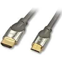 Lindy CROMO High-Speed-HDMI-Kabel mit Ethernet - Câble HDMI avec Ethernet - HDMI mâle pour 19 pin mini HDMI Type C mâle - 1 m - blindé