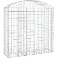 vidaXL Gabion avec arc surélevé 150x50x140/160 cm Fer galvanisé