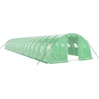 vidaXL Serre avec cadre en acier vert 72 m² 18x4x2 m
