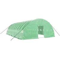 vidaXL Serre avec cadre en acier vert 60 m² 10x6x2,85 m