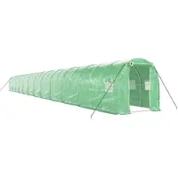 vidaXL Serre avec cadre en acier vert 48 m² 24x2x2 m