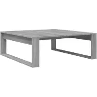 vidaXL Table basse Gris Sonoma 100x100x35 cm Bois composite