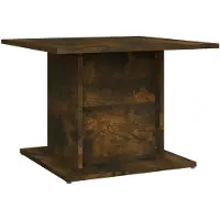 vidaXL Table basse chêne fumé 55,5x55,5x40 cm Bois composite