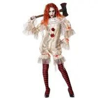 Atosa Déguisement De Femme Clown Macabre