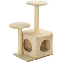 vidaXL Arbre à chat Sisal 60 cm Beige