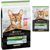 Purina Pro Plan Adult Sterilised Salmon 3kg Cat Food Clair 3kg