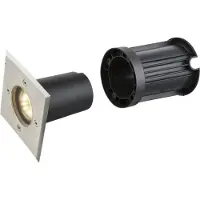 Globo Lighting Emplacement au sol Style II Acier inoxydable carré