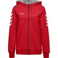 Hummel Veste de survêtement rouge feu / blanc
