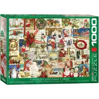 Eurographics Vintage Carte de Noël puzzle 1000 pièces