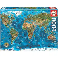 Educa Puzzle 1000 pièces Merveilles du Monde 19022