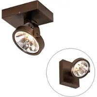 QAZQA Spot design bronze foncé orientable et inclinable - Go