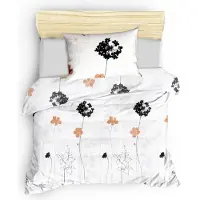 L'essentiel Maison , Begonvilla- EPJ3843, Blanc, Couettes, 65 % coton / 35 % polyester