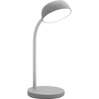 Unilux Lampe de bureau LED Tamy gris clair, bras flexible et pliable, 3000K
