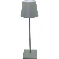 Zafferano Lampe Led Poldina Pro Vert Sauge Rechargeable Ip65 Usage Extérieur, Dimmable Avec Autonomie Jusqu'À 12 Heures