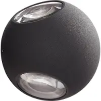 Brilliant AEG Lampe Gus LED Applique murale d'extérieur 3flg anthracite | 3x 3W LED intégrées (SMD-Chip), (144lm, 3000K) | Degré de protection IP : 54 - protégé contre les projections d'eau