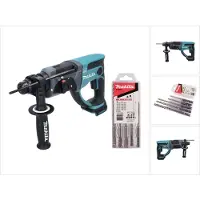 Makita DHR 202 Z Marteau combiné sans fil 18 V 2,0 J SDS Plus + 5 pcs. jeu de forets - sans batterie, sans chargeur
