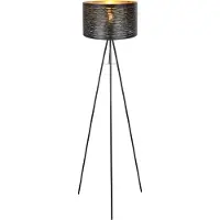 Globo Lighting Lampadaire métal noir, 1x E27