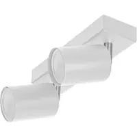 Adviti Advitit DOA SP 2 Projecteur Plafonnier et applique Spot GU10 max 2x 50 W IP20 (ampoule vendue séparément) (Blanc)
