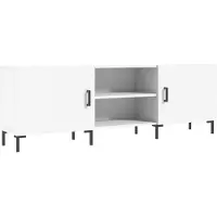 vidaXL Armoire TV Blanc 150x30x50 cm Bois composite