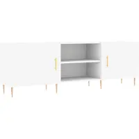 vidaXL Armoire TV Blanc 150x30x50 cm Bois composite