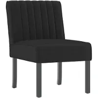vidaXL Fauteuil sans accoudoirs noir velours