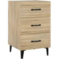 vidaXL Table de chevet chêne sonoma 40x40x66 cm bois d'ingénierie