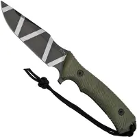 ANV Knives Couteau M311 Spelter - Elmax DLC Camo - Micarta Olive, Black Kydex