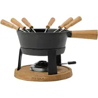 Boska Fondue Set Pro L - Set à fondue au fromage - Pour tout type de cuisinière - Fonte robuste et incassable - 1.8 litres