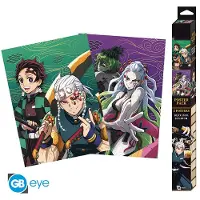 Abysse Corp Set 2 Posters Chibi Demon Slayer Entertainment District