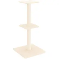 vidaXL Arbre à chat avec colonnes à griffer en sisal Crème 73 cm