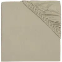 Jollein Drap-Housse Jollein Boxmatras Jersey Olive Green-75 x 95 cm