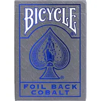 Cartamundi Bicycle Jeu de cartes - Foil Back Cobalt Blue Jeu de cartes Cartes à jouer Poker Single Deck