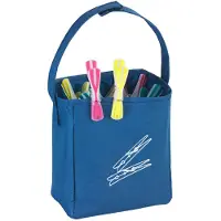 Wenko 6x Sacs à épingles à linge, Repassage + entretien du linge : accessoires, Bleu, Multicolore