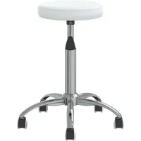 Prolenta Premium Chaise De Salle à manger Blanc Similicuir