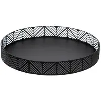 Secret De Gourmet Taca ozdobna w stylu boho, Ø 30 cm, kolor czarny