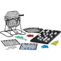 Relaxdays Société Bingo Boulier En Métal Lotto Tombola Jeux De Hasard Chance Hxlxp: 20 X 17,5 X 21,5 Cm, Noir, 10021014