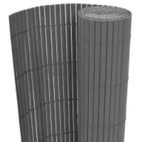 The Living Store Clôture de jardin double face 110x300 cm Gris