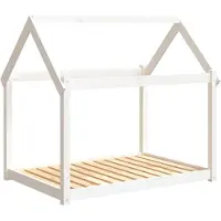 vidaXL Lit pour chien blanc 111x80x100 cm pin massif