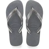 Havaianas Tongs TOP METALLIC femmes - Gris - 33 / 34