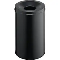 Durable Corbeille à papier SAFE auto-extinguible, 60 litres, Ø 375 x H 695 mm, noir