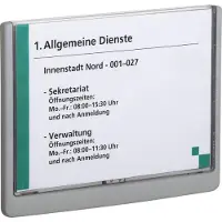 Durable 486637 support de panneau et stand d'information A5 Plastique Graphite