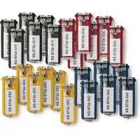 Durable Porte-clés 194927 KEY CLIP Multicolore 24 pcs., Multicolore