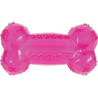 Zolux Jouet TPR POP bone 14 cm, rose (Jouet à mâcher pour chiens)